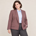 Women’s Plus Size Dusty Rose Shawl Collar Blazer