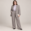 Women’s Plus-Size Grey Tailored Trouser Suit