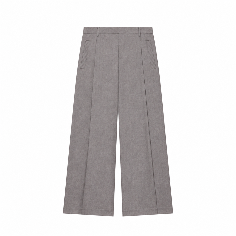Women’s Plus-Size Grey Tailored Trouser Suit