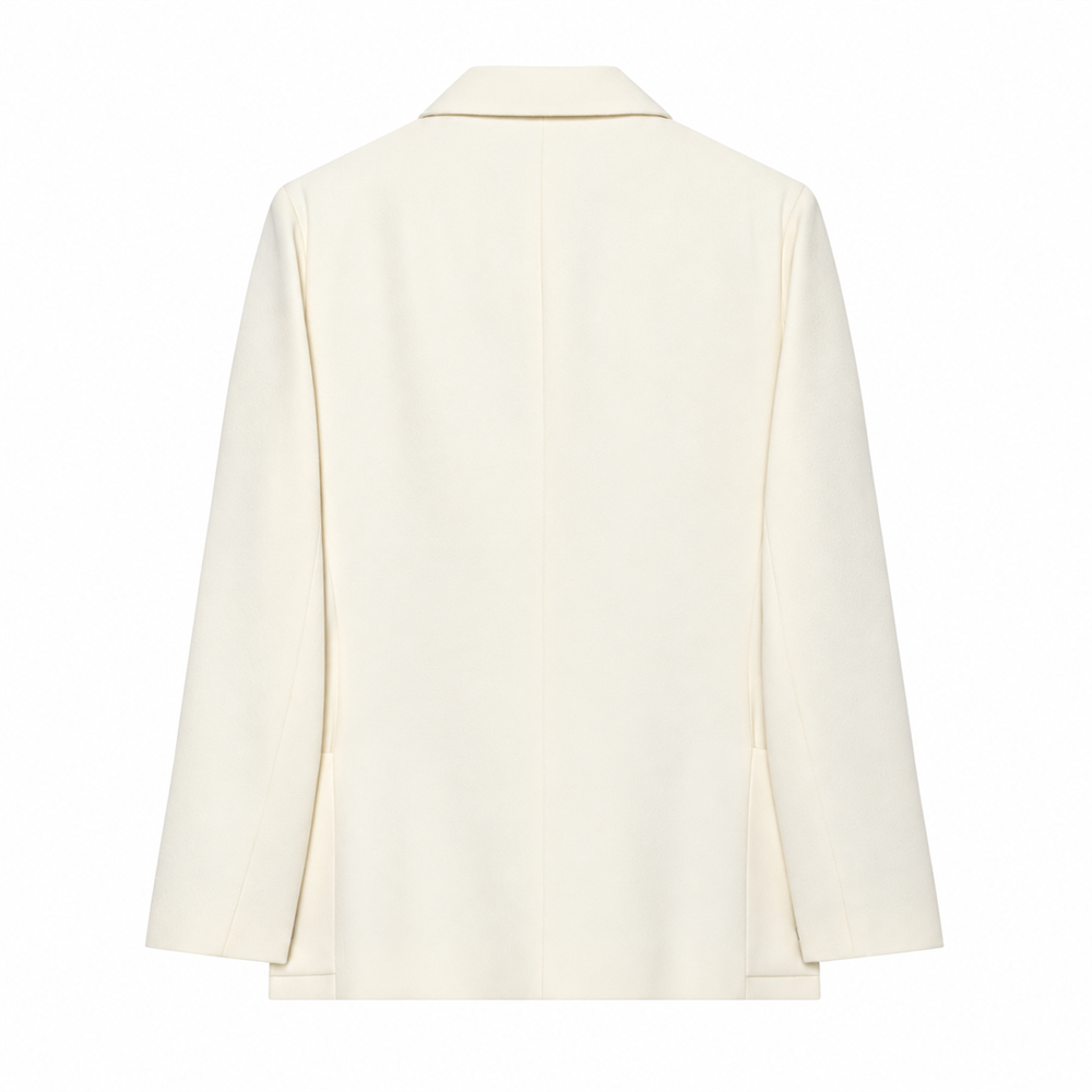 Women’s Plus Size Ivory Workwear Blazer