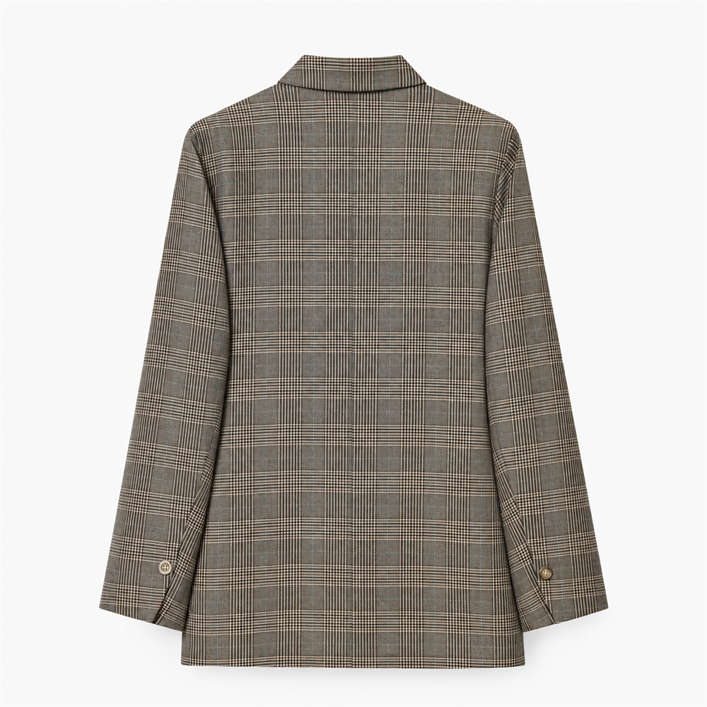 Women’s Signature Plus-Size Check Blazer