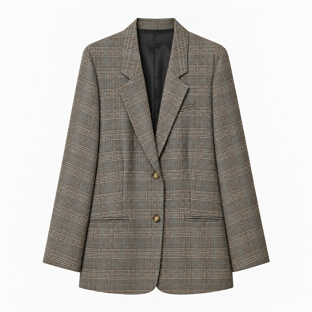 Women’s Signature Plus-Size Check Blazer